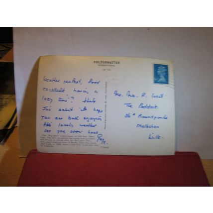 BIG BEN, WESTMINSTER, LONDON . used postcard. by Colourmaster 1976 pm =