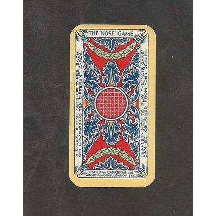 Cigarette Card Carreras The Nose Game 1927 Inquisitive Nose B3