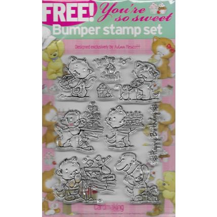 Adam Pescott. You're So Sweet Stamp Set. App 11x15cm. Stamping Cardmaking Crafts