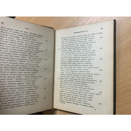 c1898 "OVID: METAMORPHOSES BOOK XIII" LATIN 8CE ROMAN POEM HARDBACK BOOK (P3)