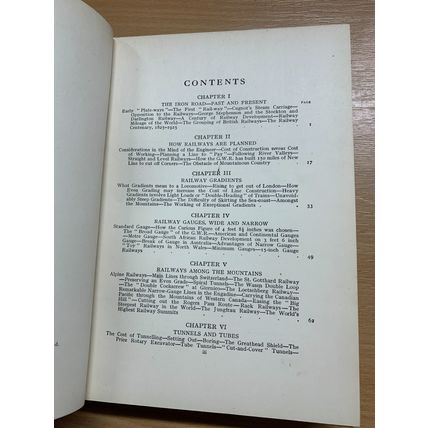 c1920s 1ST EDITION CECIL J ALLEN "RAILWAY BUILDING" TRAINS ILLUSTRATED BOOK (P4)