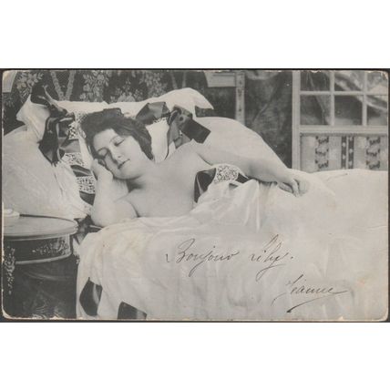 La Femme Endormie, c.1900-05 - CPA