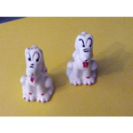 Old Vintage Walt Disney Pluto Salt & Pepper Shakers 1940/50s