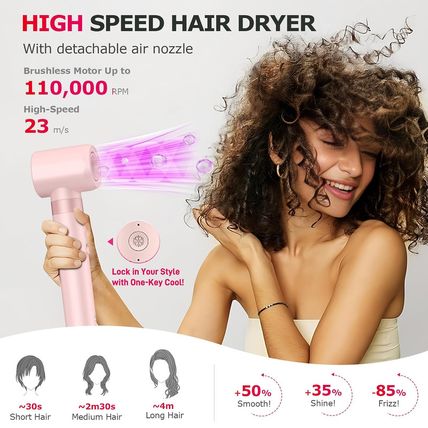 5 in 1 High-Speed Hot Air Styler - Professional Frizz-Free Hair Dryer Brush, Fas