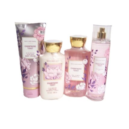 Bath & Body Works Champagne Toast Lotion, Gel, Mist, Shea Cream & Bath Fizzy