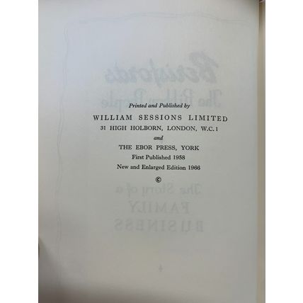 1966 BERISFORDS THE RIBBON PEOPLE STORY OF A FAMILY BUSINESS HARDBACK BOOK (P4)