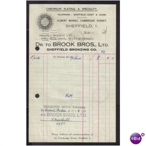 BROOK BROS LTD,SHEFFIELD BRONZING CO, 30APR1953