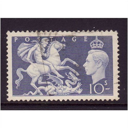 GREAT BRITAIN 1951 10s ULTRAMARINE SG511 FINE USED #11