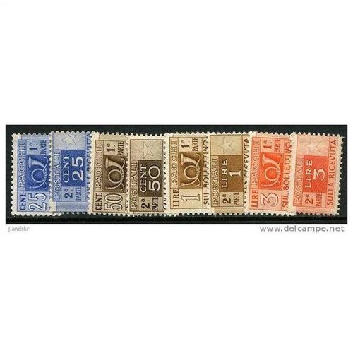 1946/1952 8 different values - #2 MH (*) - watermark 3