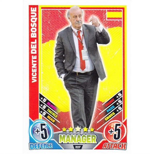 Match Attax Euro Manager Vicente Del Bosque
