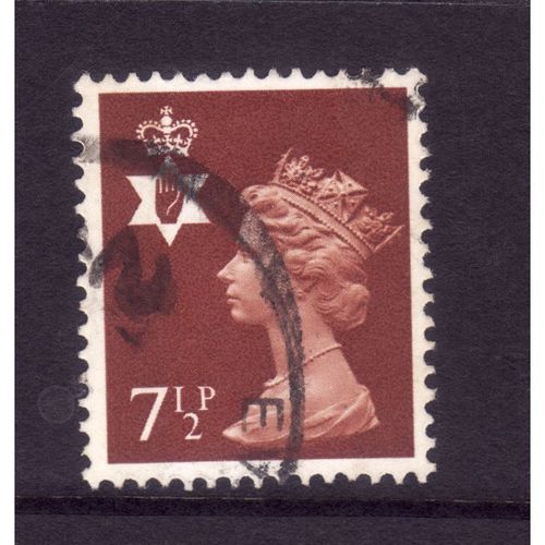 GREAT BRITAIN NORTHERN IRELAND 1971 SG NI 23 7 1/2p CHESTNUT 2B FINE USED#2