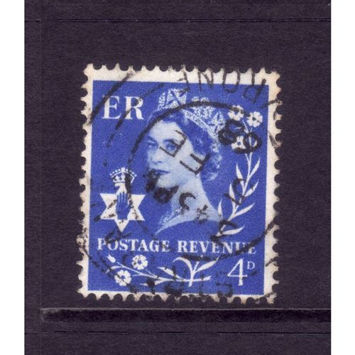 GREAT BRITAIN NORTHERN IRELAND 1966 SG NI 2 4d ULTRAMARINE FINE USED