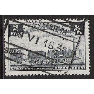 Belgium Epm Mi 181: 2 Fr. grey Railway Parcel Stamp: Locomotive 'Le Belge.'