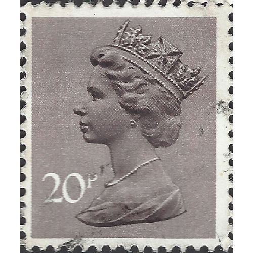 GB, Queen Elizabeth Machin, purple-grey 1976, 20p, #3