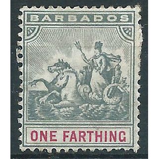 Barbados 1892 SG105 1/2d Slate-Grey & Carmine Mounted Mint . . ..