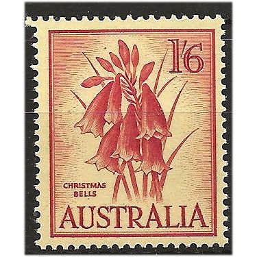 Australia 1960 SG322 1/6d Crimson/Yellow Mounted Mint . ..