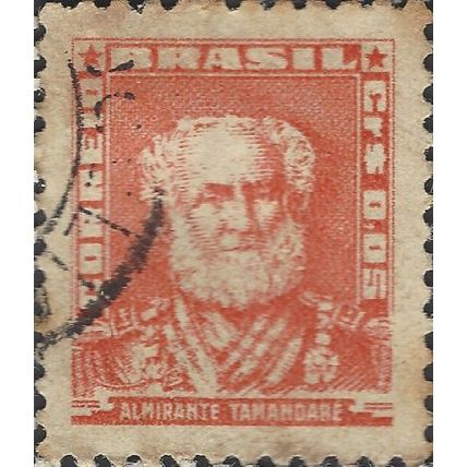 BRAZIL, Admiral Tamandare, red 1954, 0.05cruz, #3