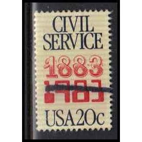 Used 2053 20c Civil Service Fine W4550