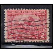 Used 549 2c Landing of the Pilgrims Barely Clears K0333