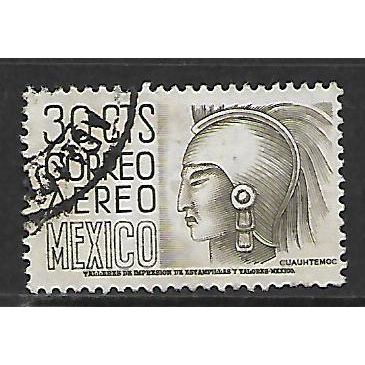 MEXICO 1950 30c OLIVE DANCE OF THE PLUMES OAXACA SG851 FINE USED#2