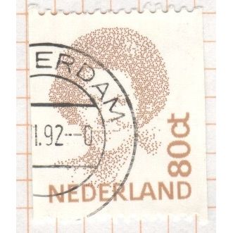 Netherlands 1991 - SG1595 - 80c brown/lt brown - Queen Beatrix - used 2