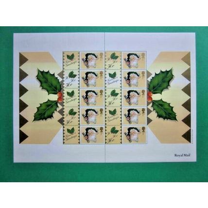 2000 ROYAL MAIL GENERIC SMILERS SANTA SHEET ISSUED FOR CHRISTMAS 2000. #SS0003