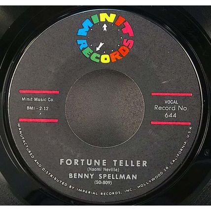 Benny Spellman - Fortune Teller / Lipstick Traces Vinyl 45