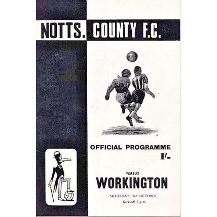 NOTTS COUNTY v WORKINGTON LEAGUE DIVISION 4 1970/71