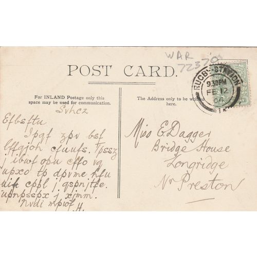 High Street Rugby Warwickshire Posted From Rugby Station Postcard (WAR72370)