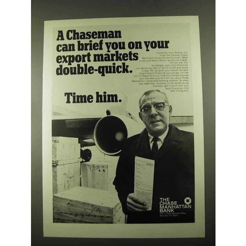 1969 Chase Manhattan Bank Ad - Export Markets