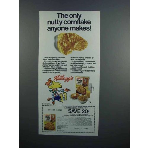 1983 Kellogg's Honey & Nut Corn Flakes Ad