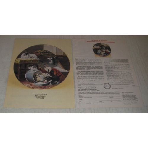 1991 Bradford Exchange Ad - Mischief with the Hatbox Plate