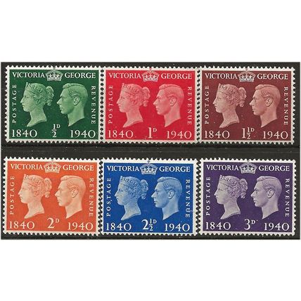 1940 Centenary Set SG479-484 Unmounted Mint . .. .