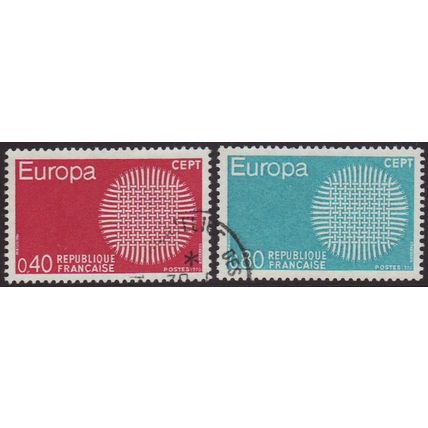 France 1970 SG 1874-5 Used Europa/CEPT (G-030)