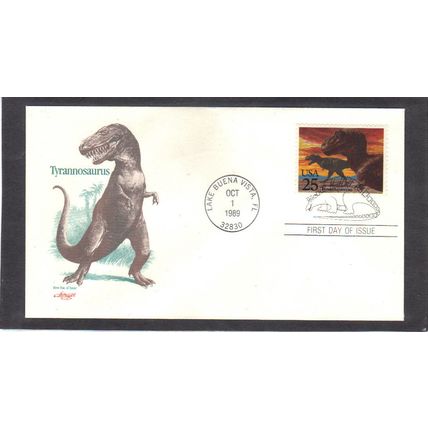 FDC Artmaster 2422 25c Tyrannosaurus Rex (Cachet-U/A) CV40149