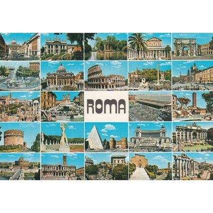 6x4 Continental size printed Rome Multiview Italy