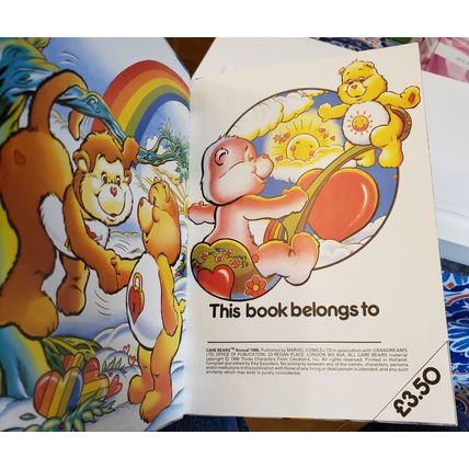 Care Bears Annual 1986, edited by Etta Saunders (Used HB, pub. by Marvel, 1986)