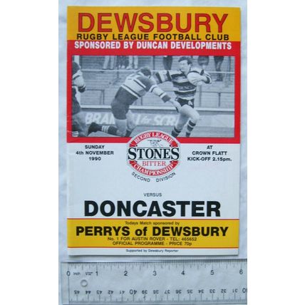 1990 programme Dewsbury v. Doncaster