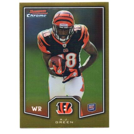 BOWMN CHROME A J GREEN GOLD ROOKIE
