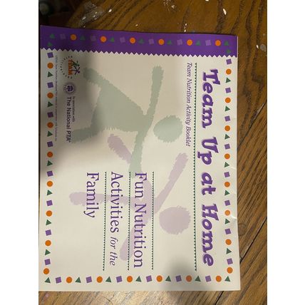 Team Up at Home Nutrition Activity Booklet Fun Activities Family Homeschool