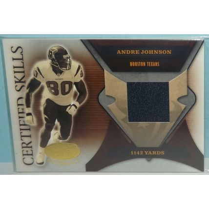 2005 Certified ANDRE JOHNSON (Texans) Certified Skills GU jersey #CS-AJ 138/175