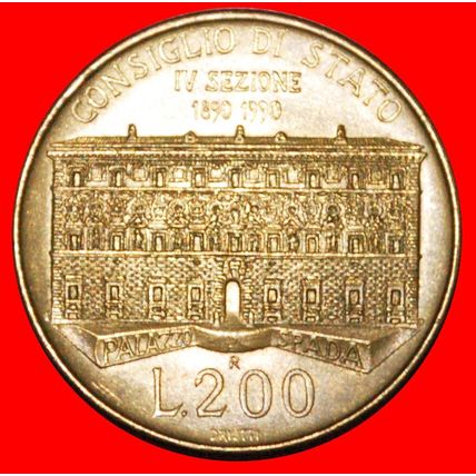 PALACE: ITALY ★ 200 LIRAS 1890-1990R! ★LOW START★NO RESERVE