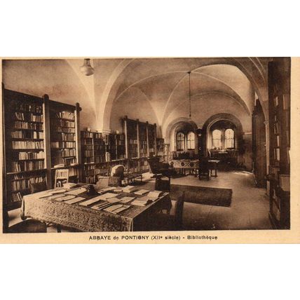 FRANCE - Pontigny Abbey - Bibliotheque - Burgundy - Original Postcard (P4)