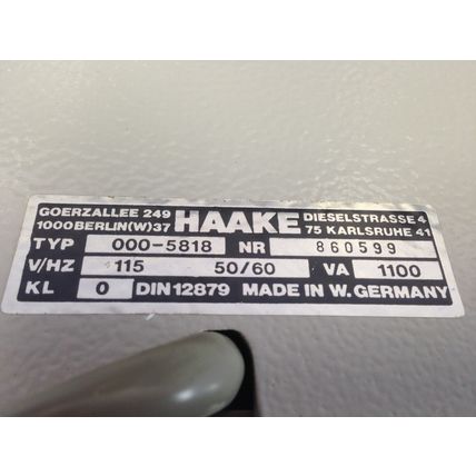 HAAKE 000-5818 WATER CIRCULATOR/PUMP,FE2 115 VAC 860599 (NO PROBE INCLUDED!!),EY