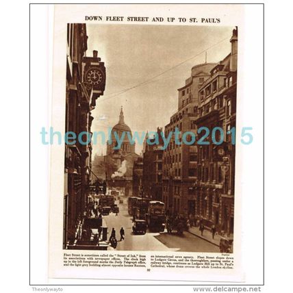 Fleet Street, London, England, Book Illustration, c1953