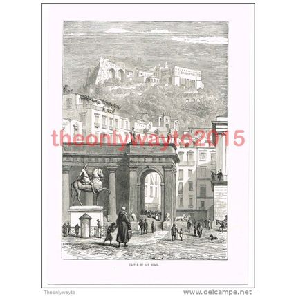 Castle of St Elmo, Italy, Book Illustration (Print), c1891