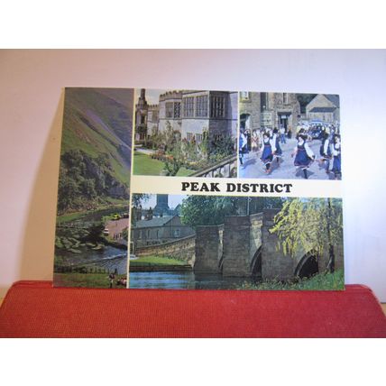 multiview, PEAK DISTRICT, DERBYSHIRE unused postcard =