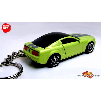 RARE KEYCHAIN LIME GREEN FORD MUSTANG GT NEW CUSTOM Ltd LIMITED GREAT GIFT