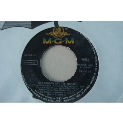 A3-ERIC BURDON & THE ANIMALS-SAN FRANCISCAN NIGHTS-SPANISH 7" SINGLE-1967-EX-