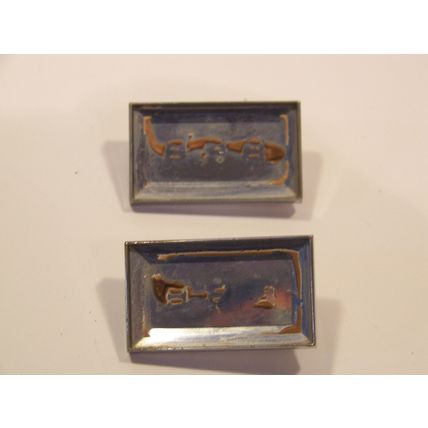 1967 CHRYSLER NEWPORT EMBLEMS OEM PAIR #2839348
